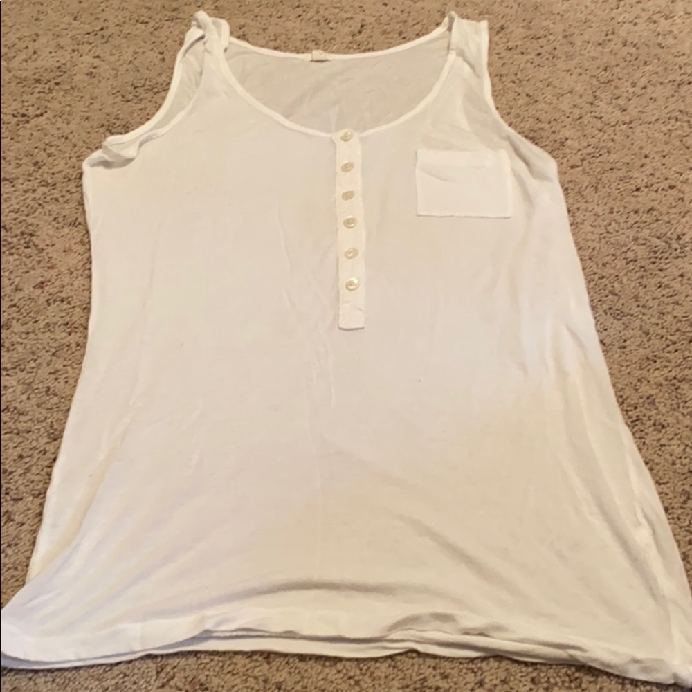 J. Crew white tank top
